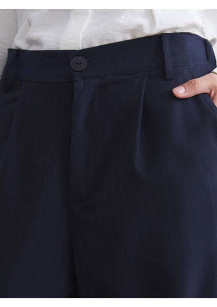 Yeni Sezon Loose Fit Çizgili Kadın Pantolon modelleri