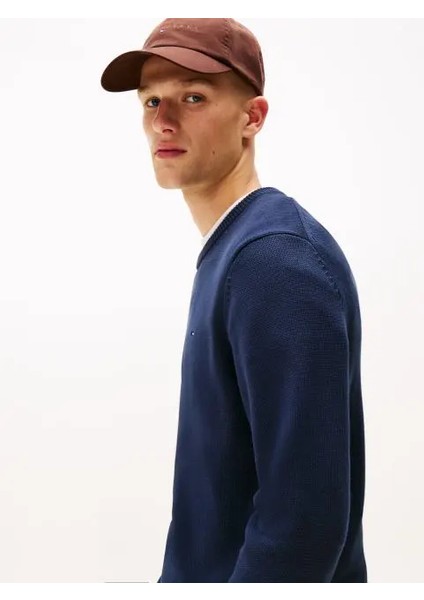 Tommy Hılfıger Erkek Marka Logolu Şık Görünüşlü Kış Kullanımına Uygun Lacivert Kazak DM0DM21787 C1G fiyatları