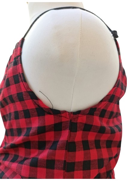 Kız Çocuk Pötikare Desenli Askılı Crop Şort İkili Takım fırsatları