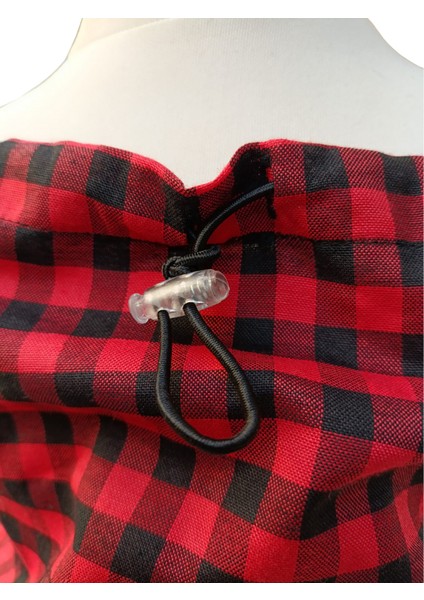 Kız Çocuk Pötikare Desenli Askılı Crop Şort İkili Takım