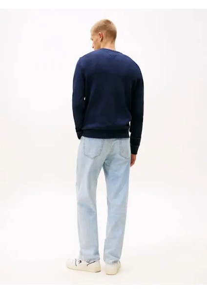 Tommy Hılfıger Erkek Marka Logolu Şık Görünüşlü Kış Kullanımına Uygun Lacivert Kazak DM0DM21787 C1G fırsatları