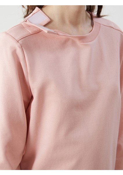 Yeni Sezon Bisiklet Yaka Kadın Sweatshirt modelleri
