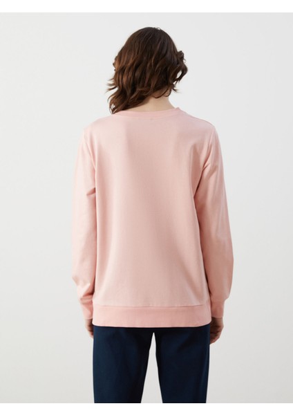 Yeni Sezon Bisiklet Yaka Kadın Sweatshirt fırsatları