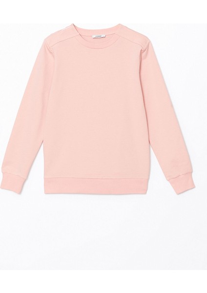 Yeni Sezon Bisiklet Yaka Kadın Sweatshirt indirimleri