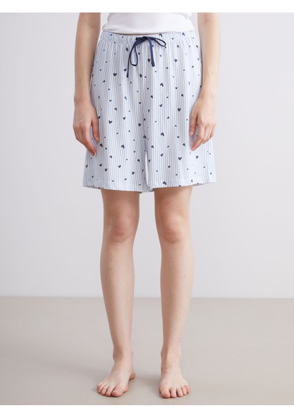 Yeni Sezon Beli Lastikli Kadın Şort Pijama Altı 2'li fırsatları