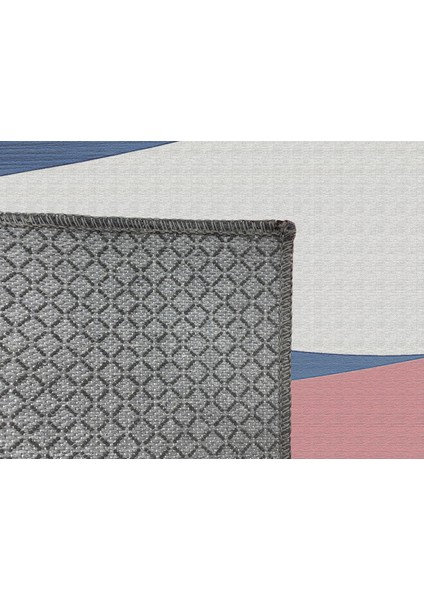 Çocuk Odası Halısı, Pembe Zemin, Tatlı Kedi Motifli, Kaymaz ve Yumuşak Dokulu