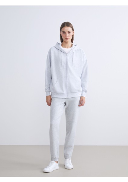 Yeni Sezon Kapüşonlu Oversize Kadın Kalın Fermuarlı Sweatshirt fiyatları