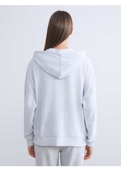 Yeni Sezon Kapüşonlu Oversize Kadın Kalın Fermuarlı Sweatshirt fırsatları