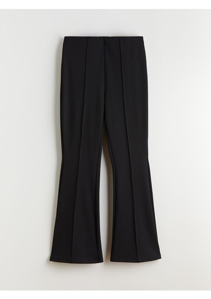 Yeni Sezon Dar Fit Ispanyol Paça Kadın Pantolon