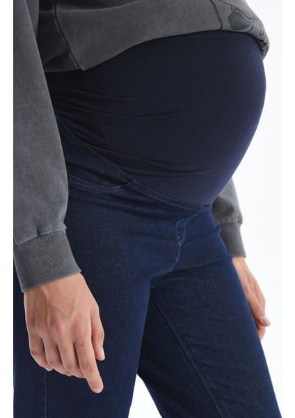 Yeni Sezon Karın Panelli Slim Mom Hamile Jean Pantolon modelleri