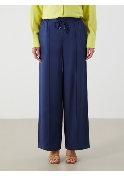 Yeni Sezon Beli Lastikli Geniş Paça Kadın Pantolon fiyatları