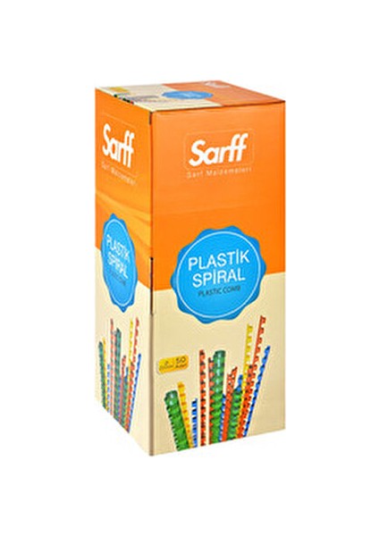 22 mm Plastik Spiral Beyaz Renk 50 Adet Kutu İçin Pratik Bağlama Çözümü