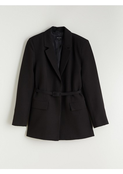 Yeni Sezon Beli Kemerli Kadın Blazer Ceket