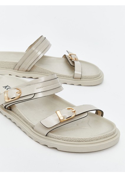 Yeni Sezon Deri Görünümlü Kadın Terlik modelleri