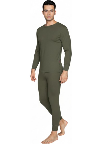 New Heavy Erkek Termal Içlik Set Haki