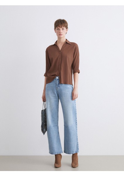 Yeni Sezon Dokulu Kadın Gömlek modelleri