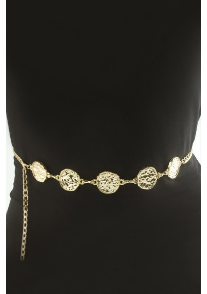 Yuvarlak Metal Zincir Kemer