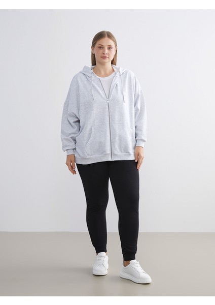 Yeni Sezon Oversize Kadın Kalın Fermuarlı Sweatshirt modelleri