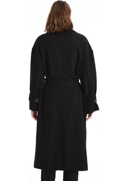 Yeni Sezon Ceket Yaka Oversize Kadın Kaşe Kaban fırsatları