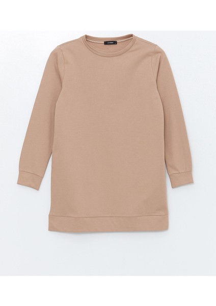Yeni Sezon Bisiklet Yaka Kadın Kalın Sweatshirt Tunik indirimleri