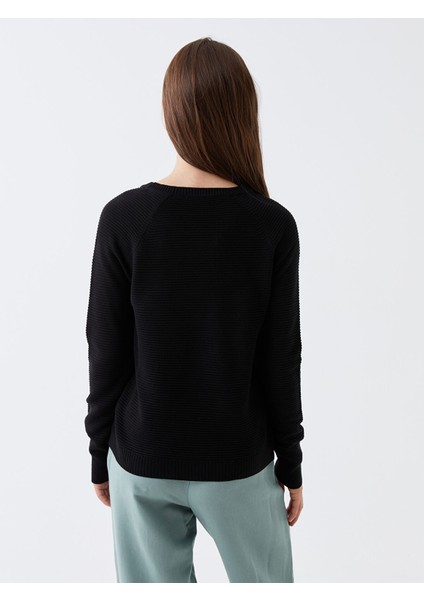 Yeni Sezon Bisiklet Yaka Düz Uzun Kollu Kadın Triko Kazak indirimleri