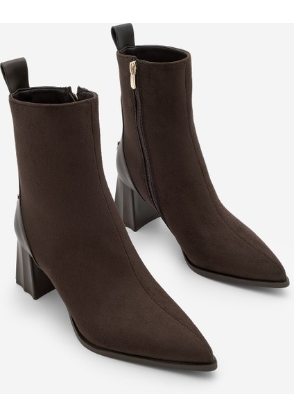 Kadın Sivri Burun Kalın Ökçe Topuklu Bot Esvon indirimleri