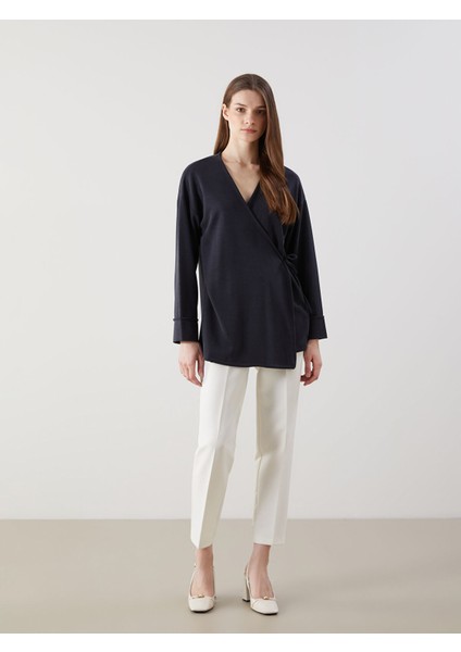 Yeni Sezon Şal Yaka Modal Karışımlı Kadın Hırka fiyatları