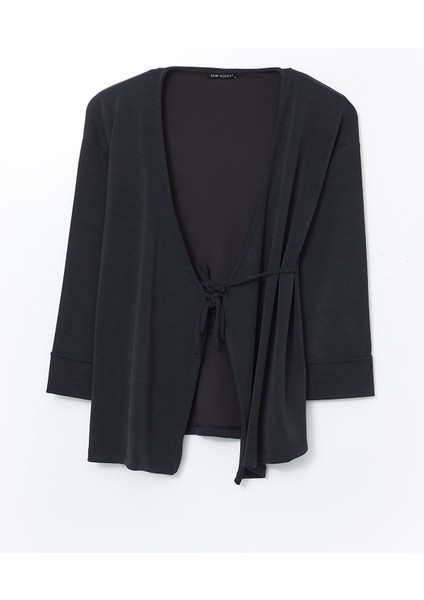 Yeni Sezon Şal Yaka Modal Karışımlı Kadın Hırka indirimleri