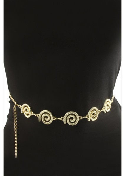 Çiçek Metal Zincir Kemer