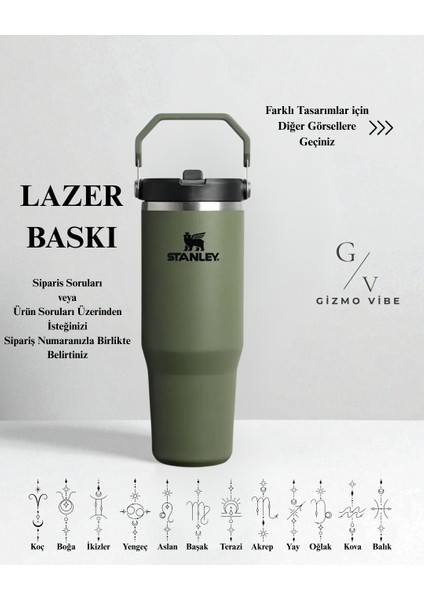 The Iceflow Flip Straw Pipetli Termos 0,89 L Özel Isimli Kişiselleştirilebilir Özel İsimli fırsatları