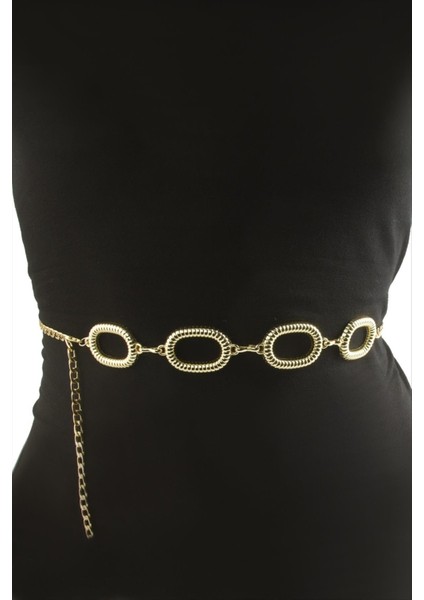 Oval Metal Zincir Kemer