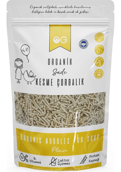 Organik Sade Kesme Çorbalık 200 Gr 0-6 Ay Bebekler İçin Sağlıklı Seçim