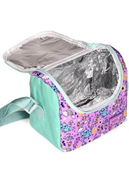 Sweet Cat Okul Sırt Çantası 3'lü Set Mor Renkli Tasarım 40 cm Kapasite