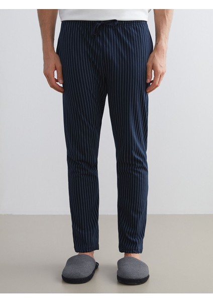 Yeni Sezon Standart Kalıp Çizgili Erkek Pijama Altı modelleri