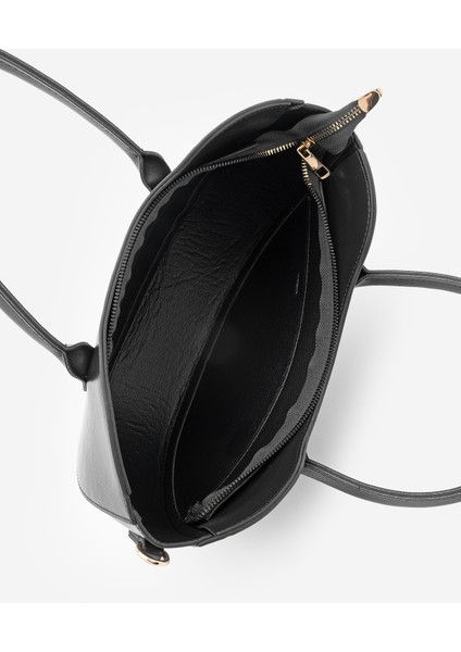 Kadın Fermuar Kapama El ve Omuz Çantası Foren