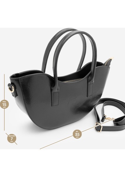 Kadın Fermuar Kapama El ve Omuz Çantası Foren