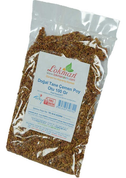 Çemen Poy Otu Tane Doğal 100 gr Paket fırsatları