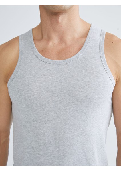 Yeni Sezon Bisiklet Yaka Pamuklu Erkek Atlet 3'lü Paket modelleri