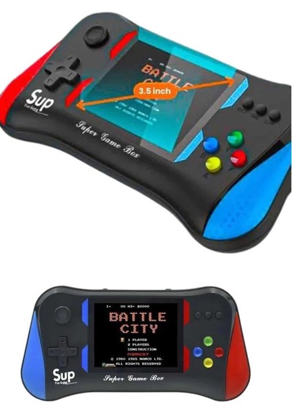 3.5 Inç 500'Ü 1 Arada Klasik Oyun Konsolu Nostalji Oyunlu Atari modelleri