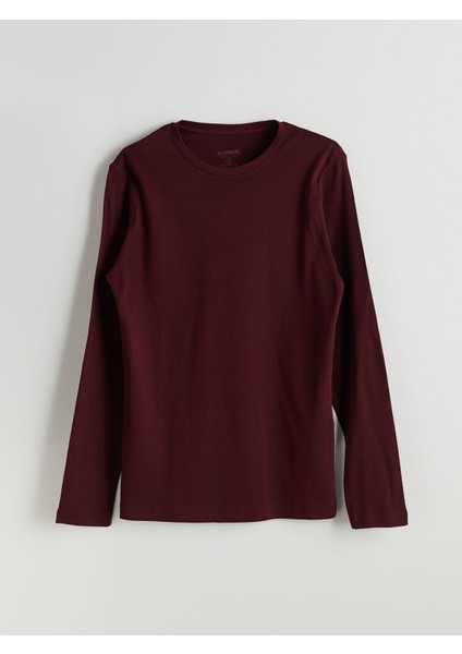 Yeni Sezon Bisiklet Yaka Basic Uzun Kollu Erkek Tişört