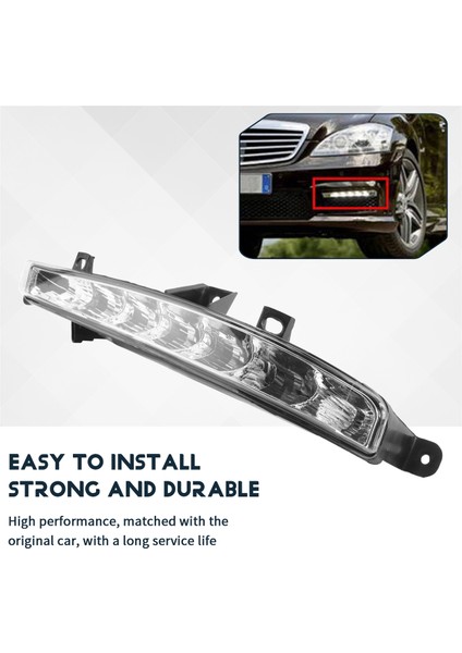 Araba Sol Taraf Drl LED Sis Lambaları Işıkları Mercedes Benz W221 S63 Amg 2007-2013 2218201356 (Yurt Dışından) indirimleri