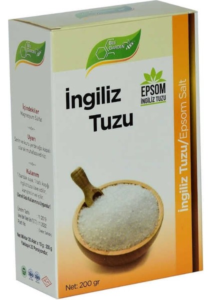 Ingiliz Tuzu Yenilebilir Epsom Salt Magzenyum Sülfat 200 gr modelleri