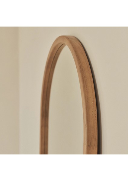 Açık Ahşap Tam Boy Kemerli Ahşap Boy Aynası 160CM x 60CM fiyatları