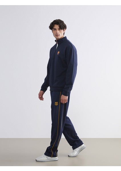 Yeni Sezon Standart Kalıp Barcelona Baskılı Erkek Taraftar Eşofman Altı