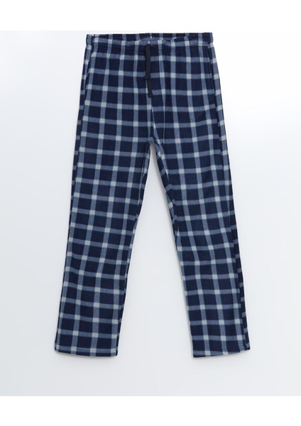 Yeni Sezon Standart Kalıp Ekose Polar Pijama Alt indirimleri