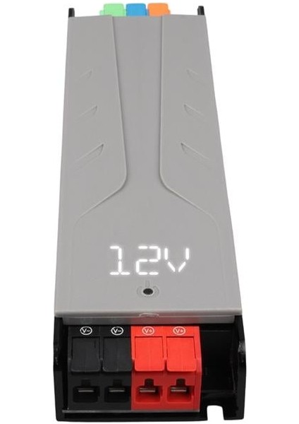 Powermaster PM-26844 12/24/36/48 Volt 8.4 Amper 200 Watt Metal Kasa Kademeli Adaptör Voltaj Göstergeli 189X51X27MM modelleri