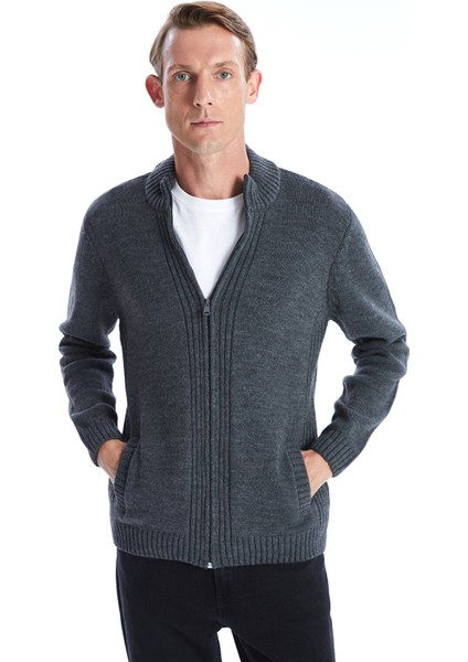 Yeni Sezon Büyük Beden Standart Kalıp Dik Yaka Erkek Triko Hırka fiyatları