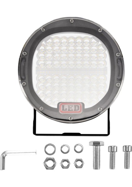 7 inç 300W Offroad LED iş ışık çubuğu beyaz+kehribar, kamyon için yuvarlak spot ışığı araba iş lambası 4wd 4x4 ATV UTV SUV (Yurt Dışından) indirimleri