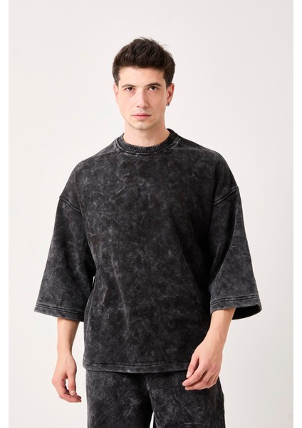 X-4001 Bisiklet Yaka Yıkamalı Üç Iplik Şardonlu Tişört fiyatları