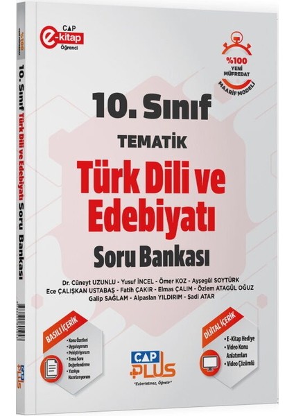 Çap Yayınları 10. Sınıf Türk Dili ve Edebiyatı Tematik Soru Bankası